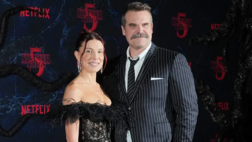 ¡David Harbour y Millie Bobby Brown, de fiesta y sin rumores tóxicos!