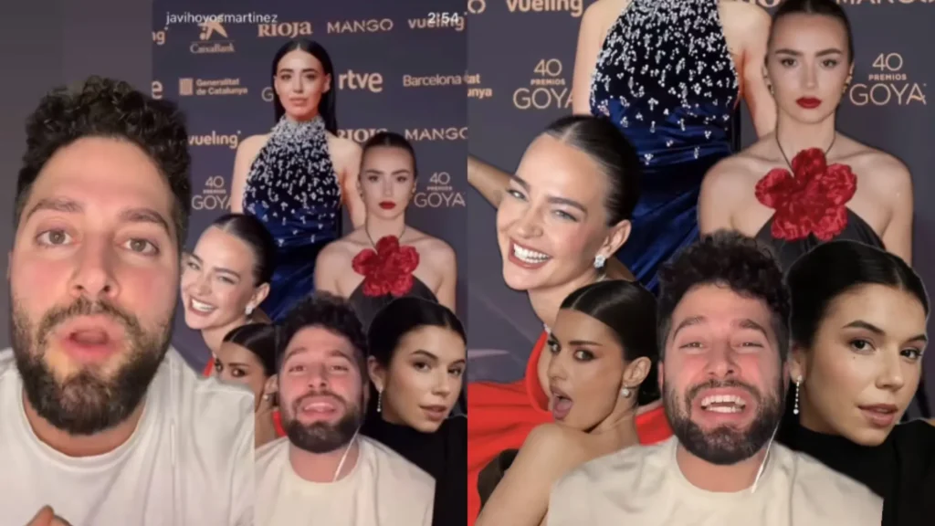 ¡Javi Hoyos al rescate de las influencers en los Goya!